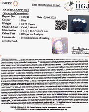 10.28/CT Natural Blue Sapphire with Govt Lab Certificate-(2331)